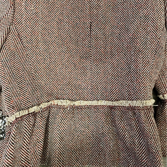 BCBG Designer Chevron Tweed Wool Blend Jacket - Picture 7 of 7